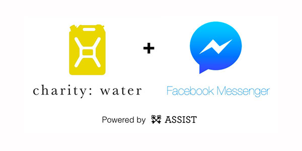 «Charity water» acepta donaciones a través de un (ro)bot en Facebook Messenger